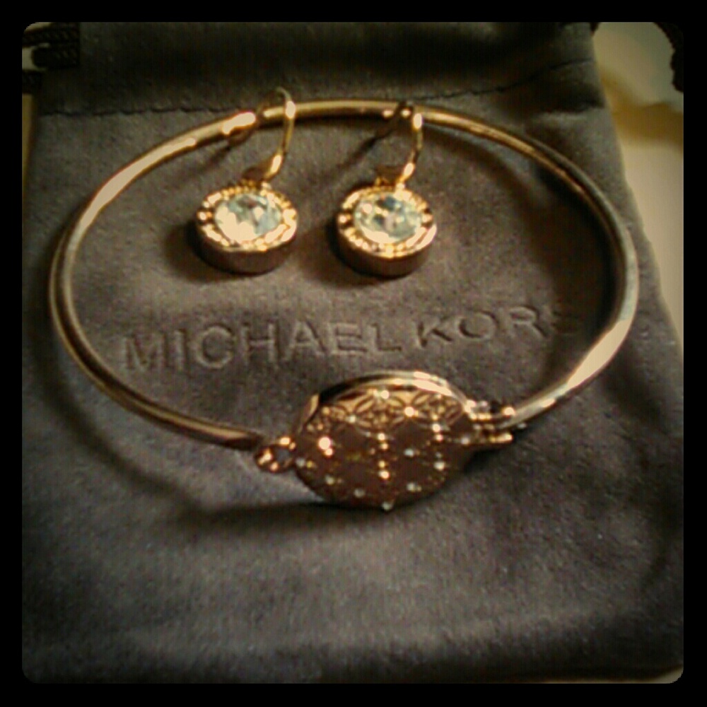 Michael Kors Gold Crystal Set